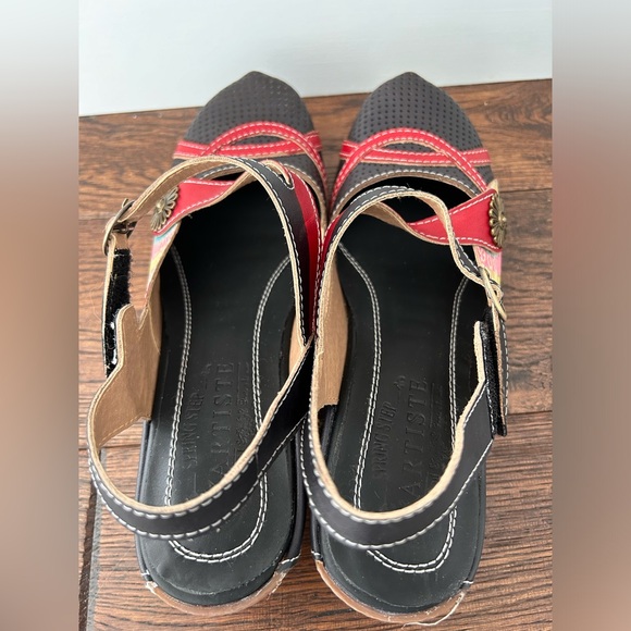 NEW L’Artiste Women's Leather Parkway Mary Jane Flat. Size 37/US 6.5 - Picture 7 of 13